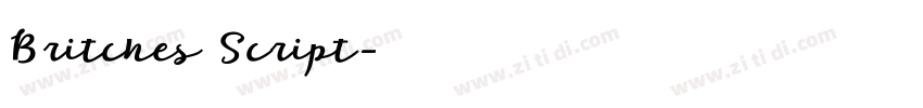 Britches Script字体转换